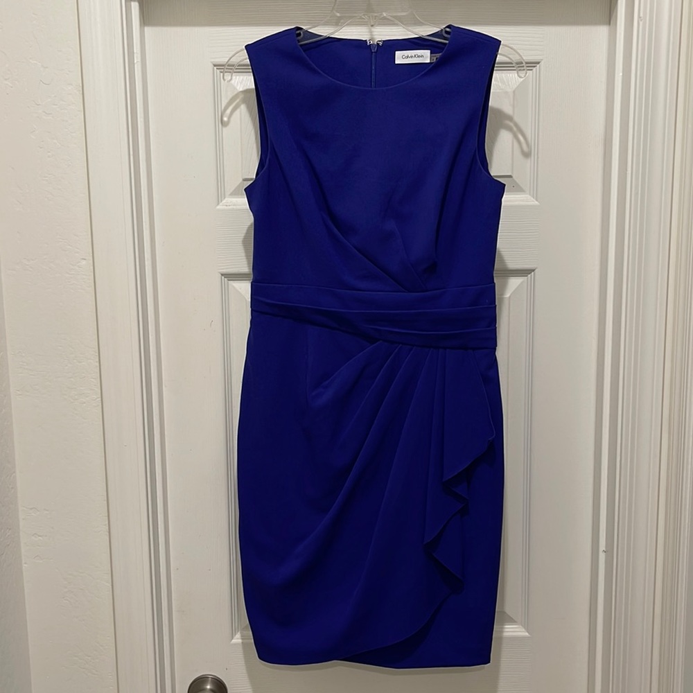 Beautiful Blue Calvin Klein Sleeveless Dress